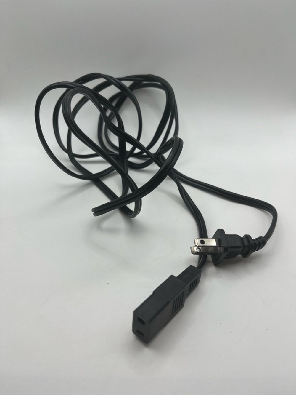Black AC Power Cord Extension Cable